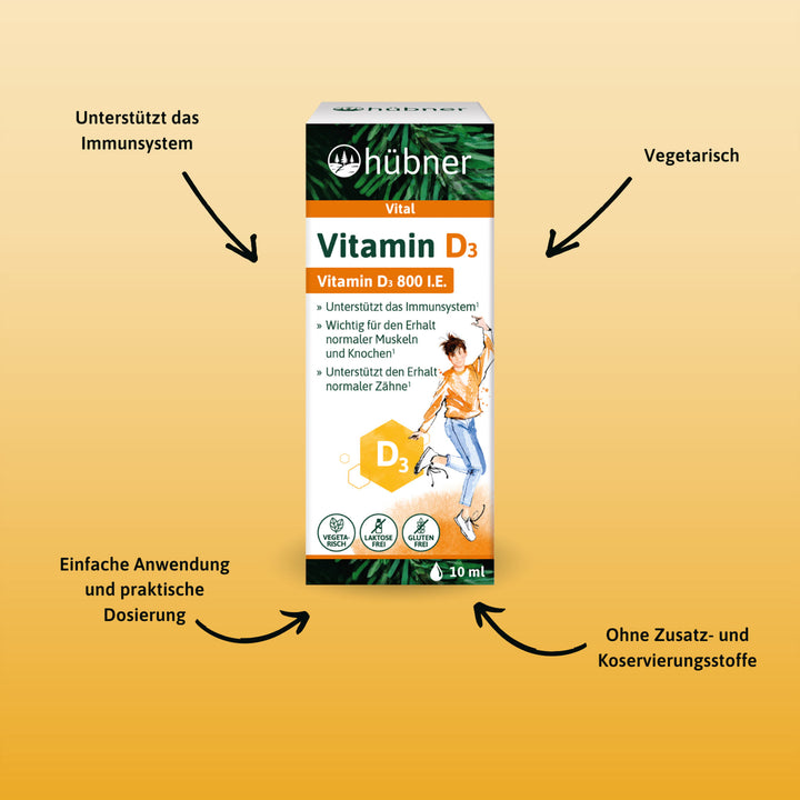 Hübner Vitamin D3 Tropfen (10 ml)