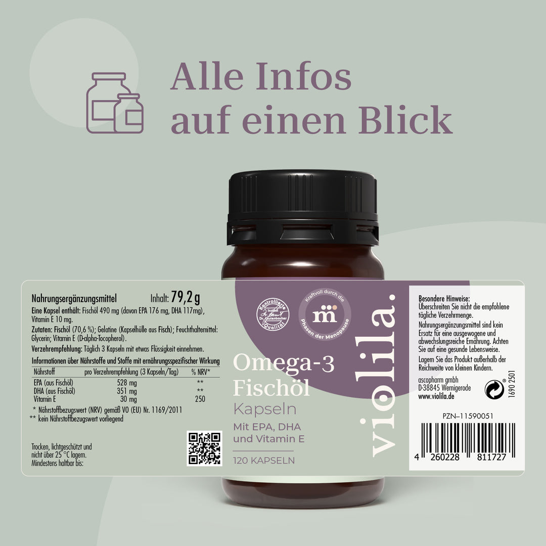 violila Omega-3 Fischöl Kapseln