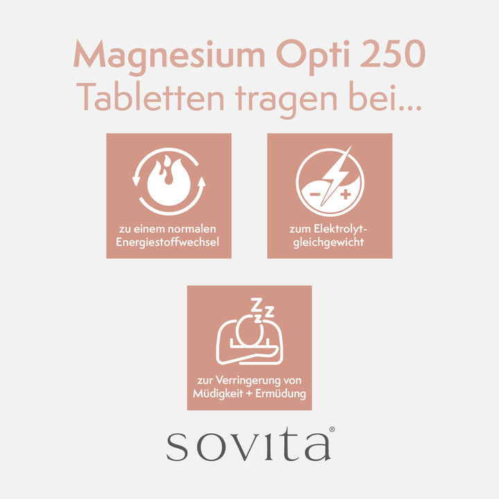 sovita Magnesium Opti 250 Tabletten