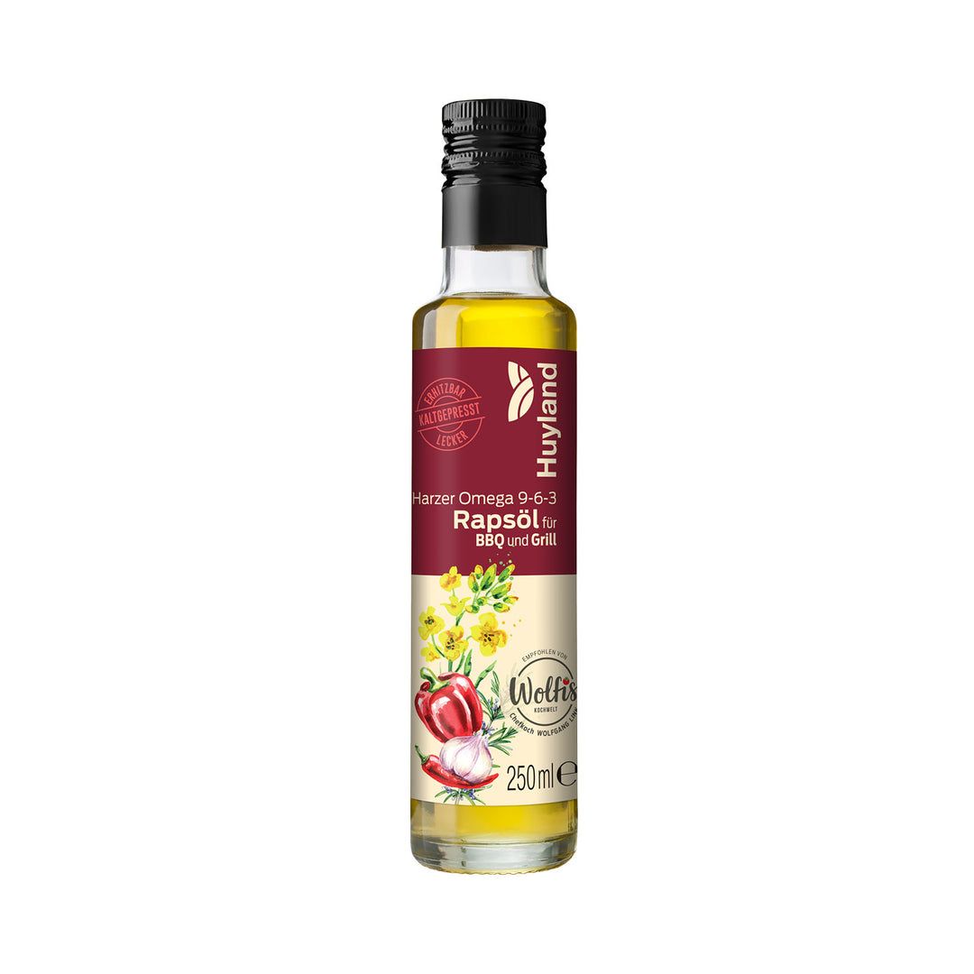 Huyland Harzer Rapsöl für BBQ und Grill (250 ml)