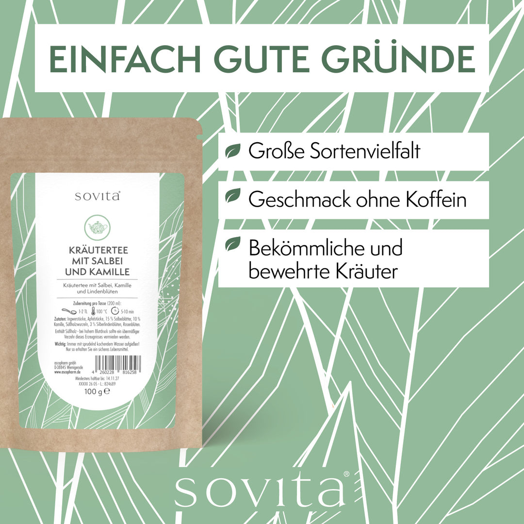 sovita Kräutertee mit Salbei und Kamille