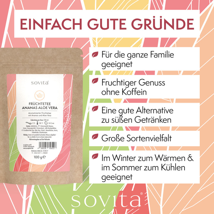 sovita Früchtetee Ananas Aloe Vera