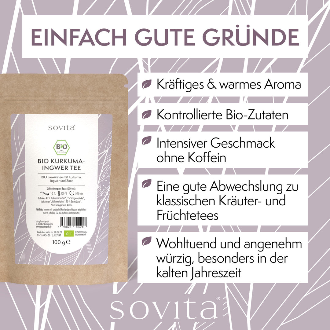 sovita Bio Kurkuma-Ingwer Tee
