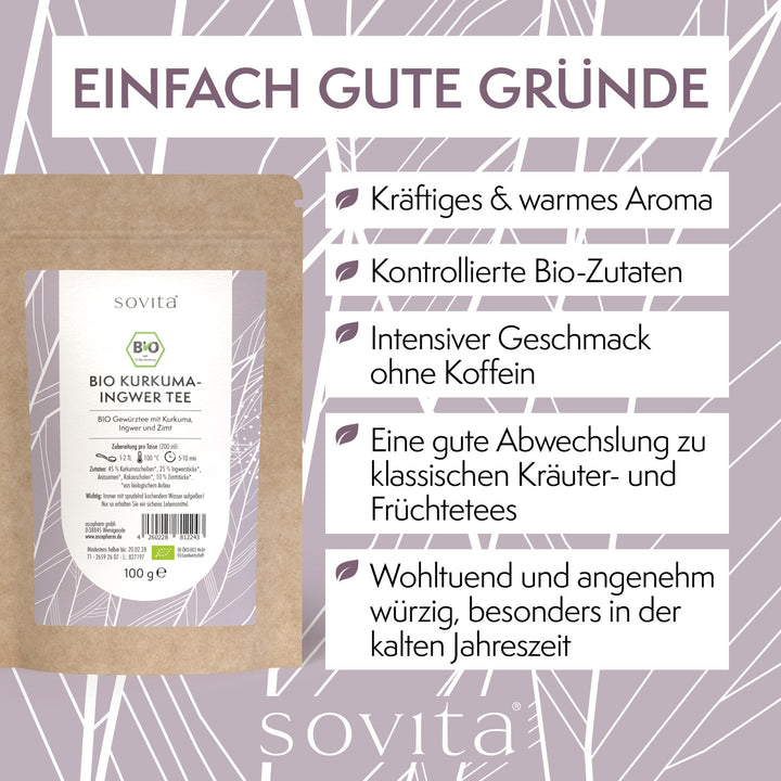 sovita Bio Kurkuma-Ingwer Tee