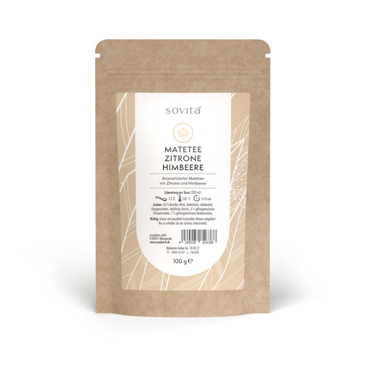 sovita Mate Tee Zitrone Himbeere