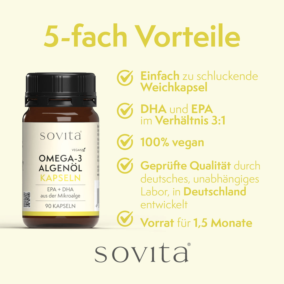 sovita Omega-3 Algenöl Kapseln
