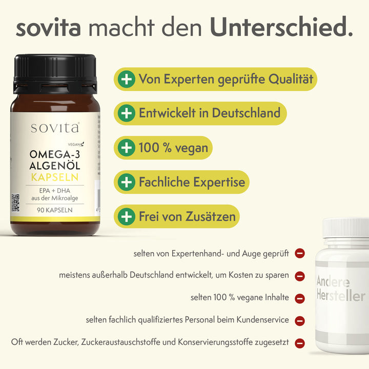 sovita Omega-3 Algenöl Kapseln