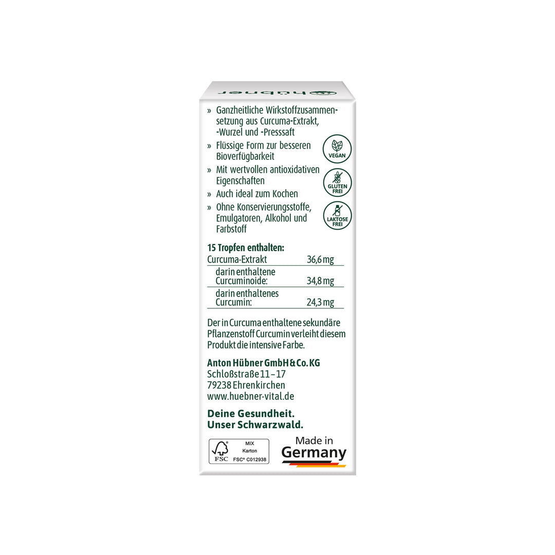 Hübner Curcuma Tropfen Bio (20 ml)