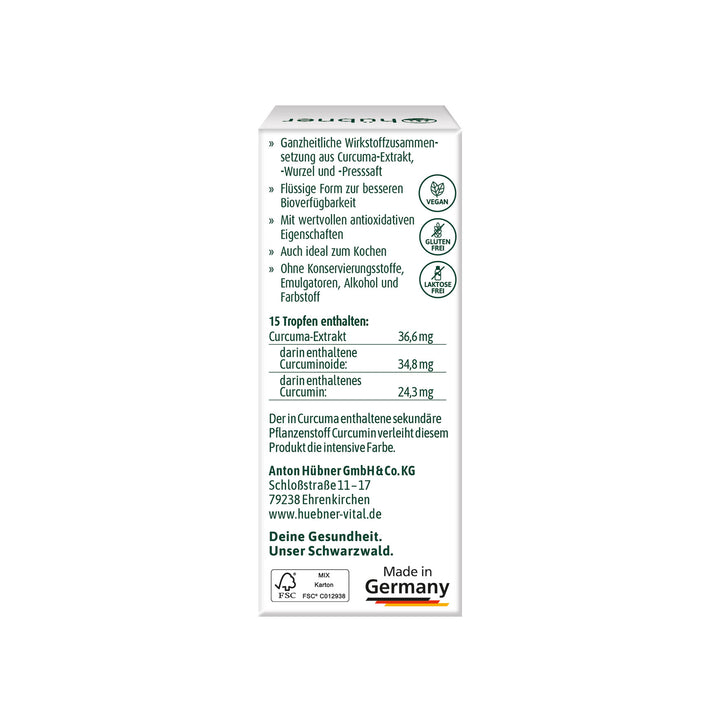 Hübner Curcuma Tropfen Bio (20 ml)